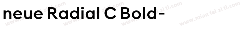 neue Radial C Bold字体转换